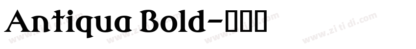 Antiqua Bold字体转换